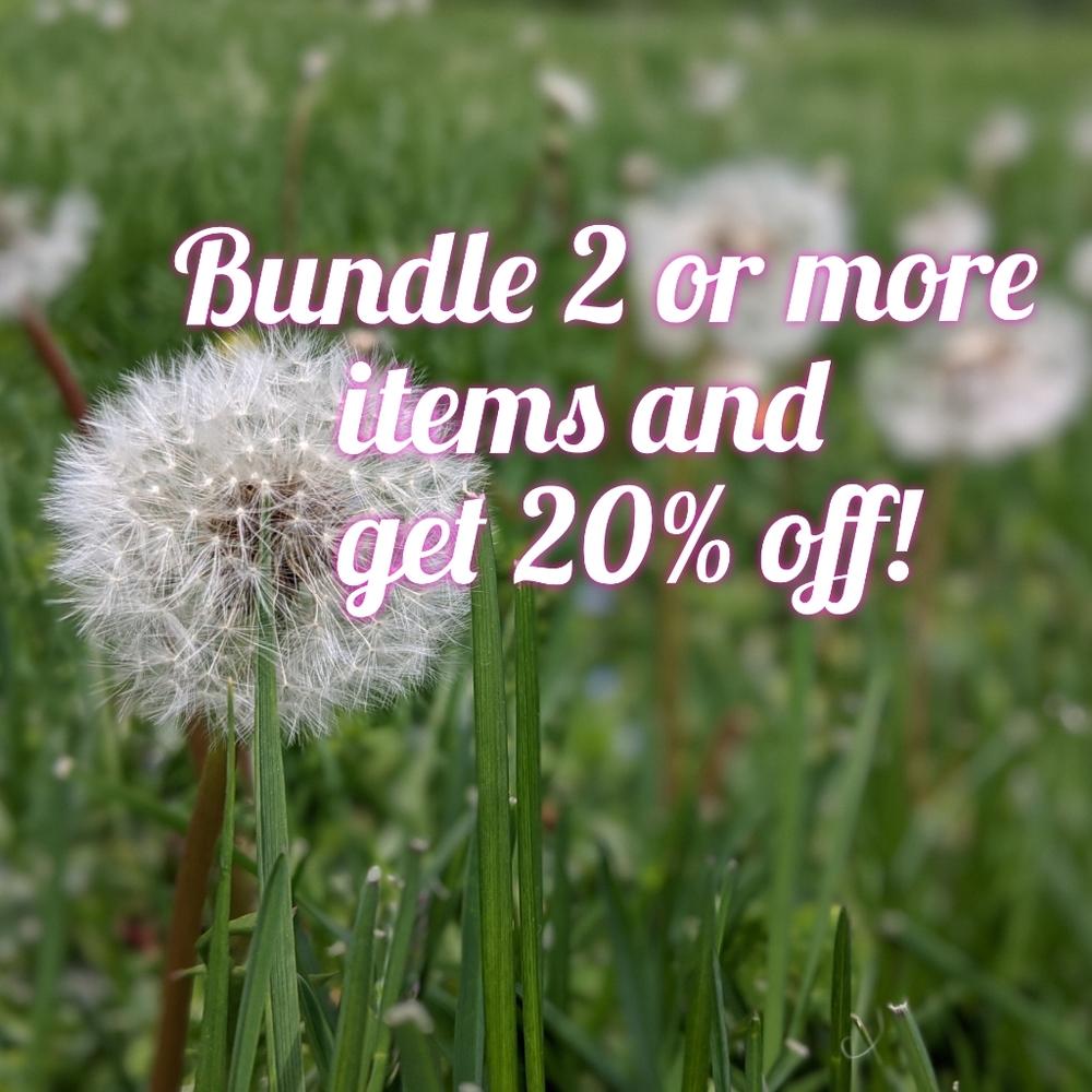 Bundle 2 or more and get 20% off!